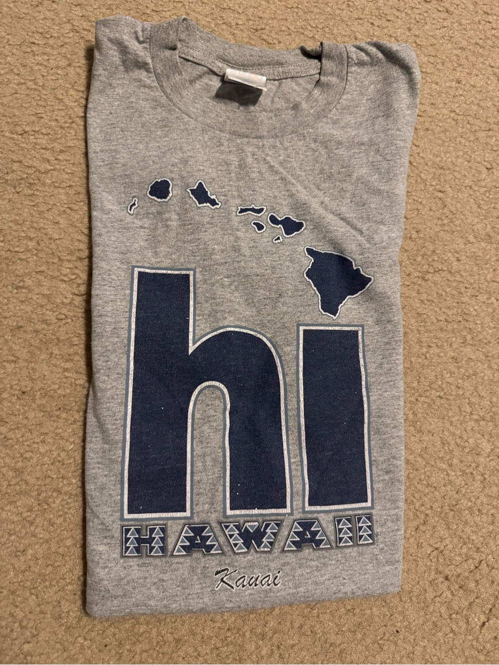 Gray 'hi Hawaii' Short Sleeve Tee - Women